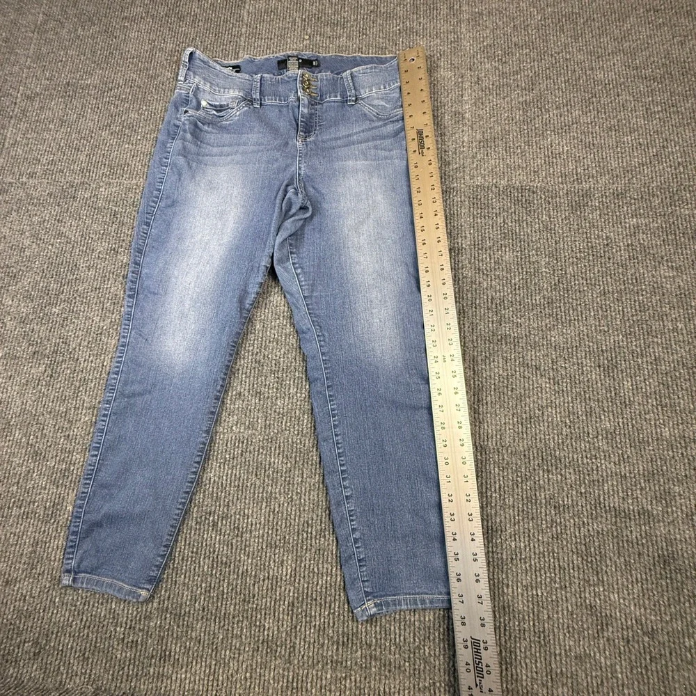 Torrid Denim Womens 18R Medium Wash High Rise Triple Button Stretch Jeggings